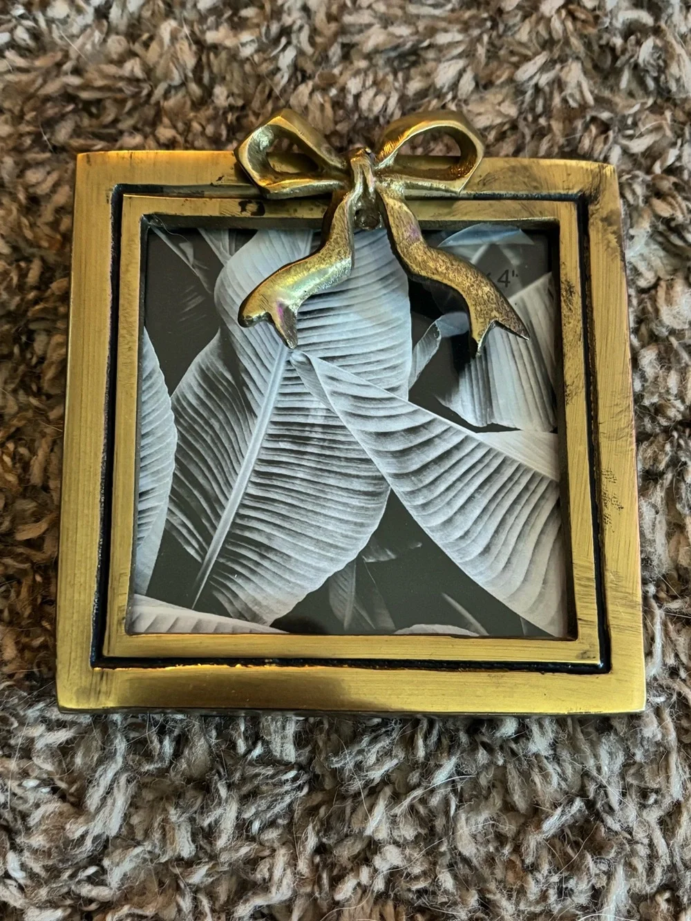 Gold Bow Picture Frame